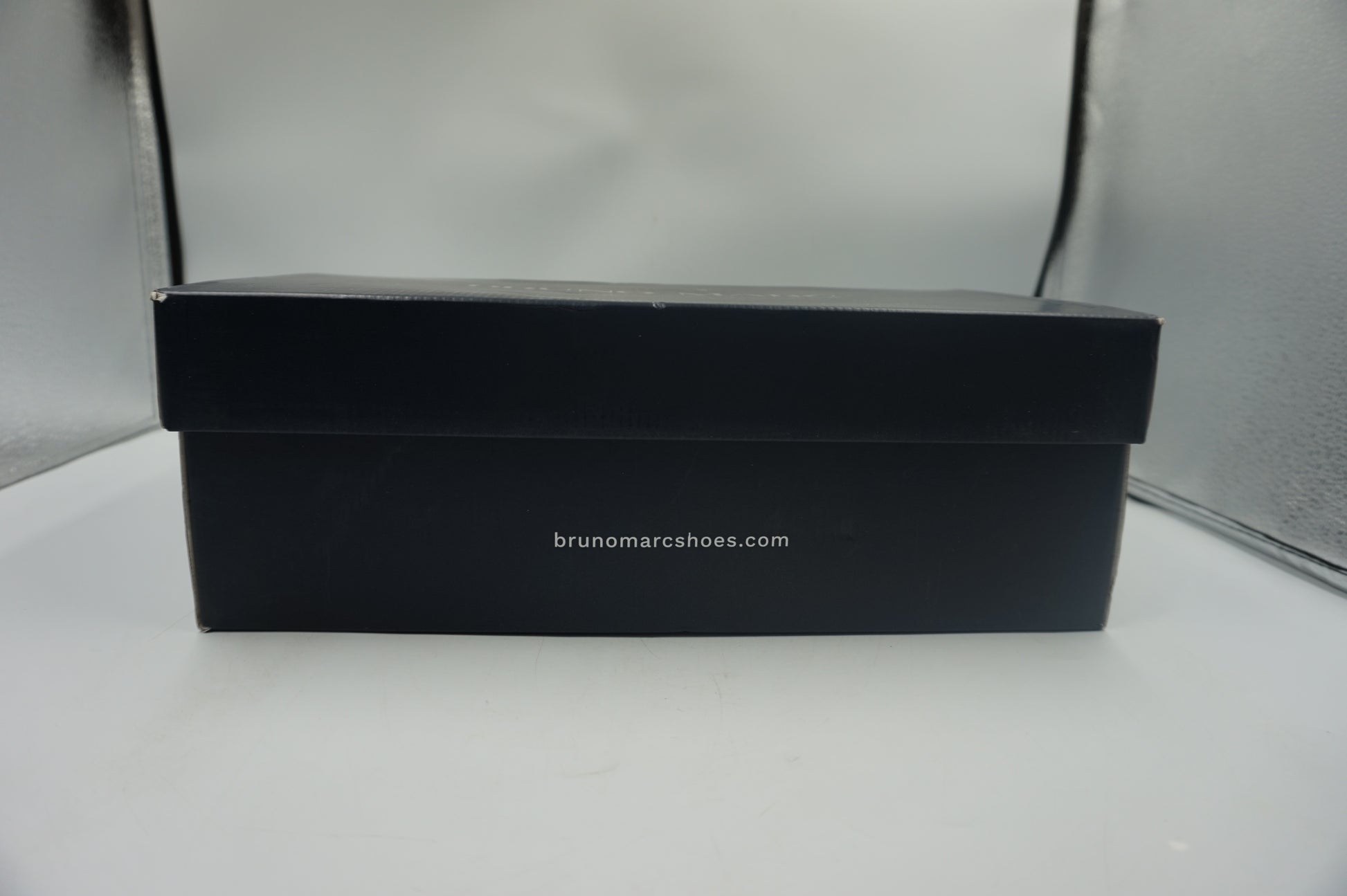 Bruno marc Men's Black pat synthetic leather dress shoes UK size 9 Downing-02