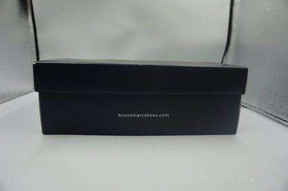Bruno marc Men's Black pat synthetic leather dress shoes UK size 9 Downing-02