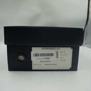 Bruno marc Men's Black pat synthetic leather dress shoes UK size 9 Downing-02