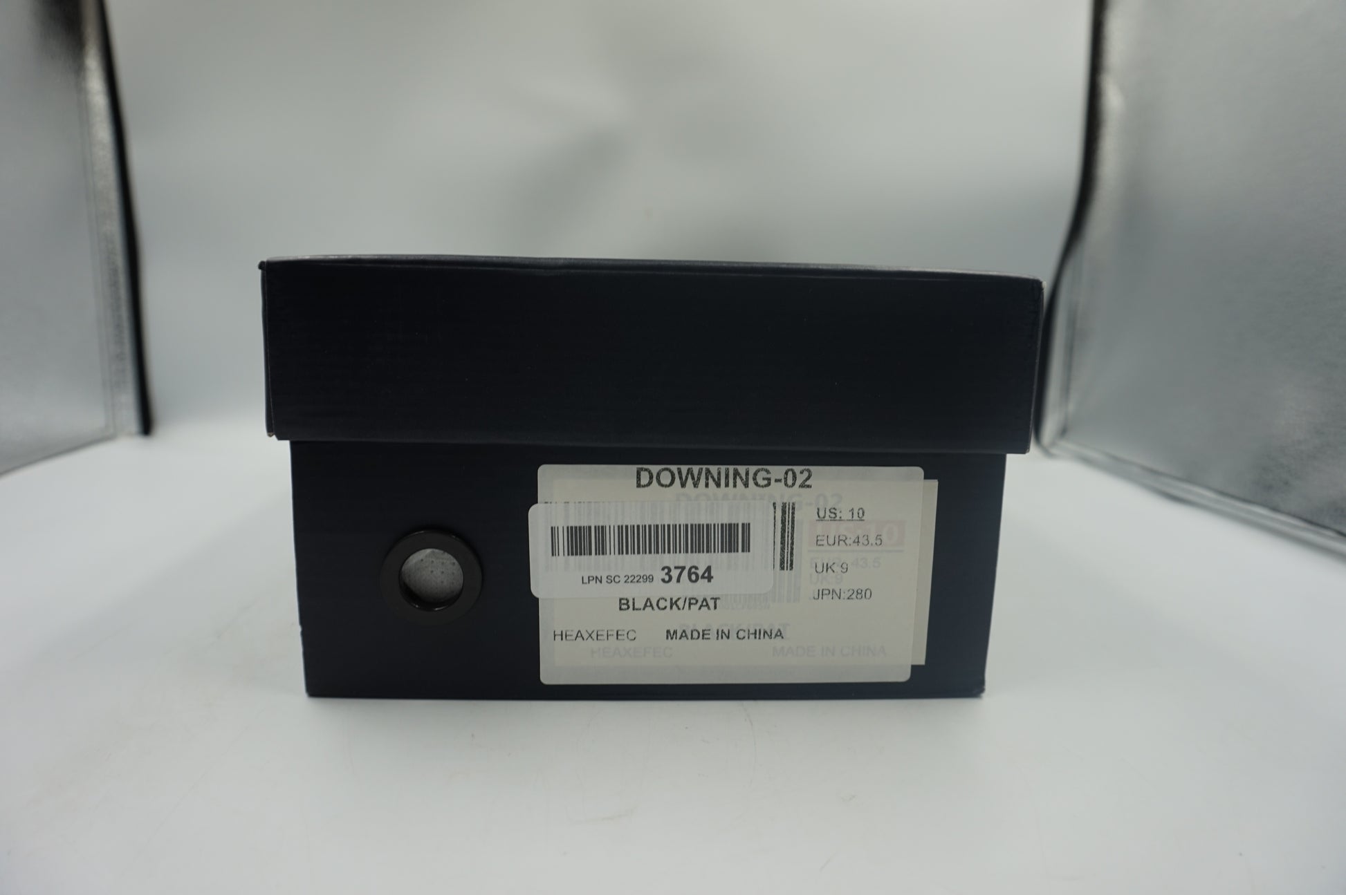 Bruno marc Men's Black pat synthetic leather dress shoes UK size 9 Downing-02