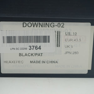 Bruno marc Men's Black pat synthetic leather dress shoes UK size 9 Downing-02