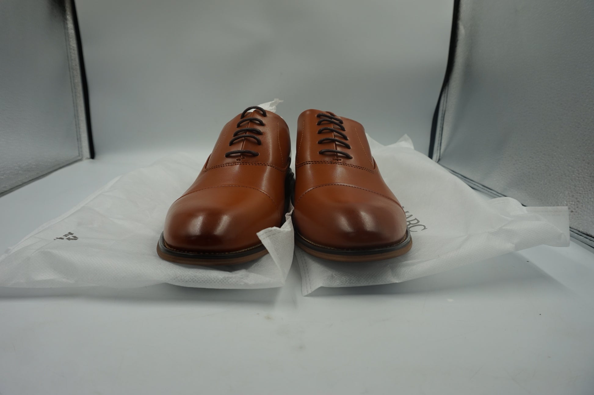 Bruno Marc men's cap toe PU leather shoes UK size 10 Louis_2