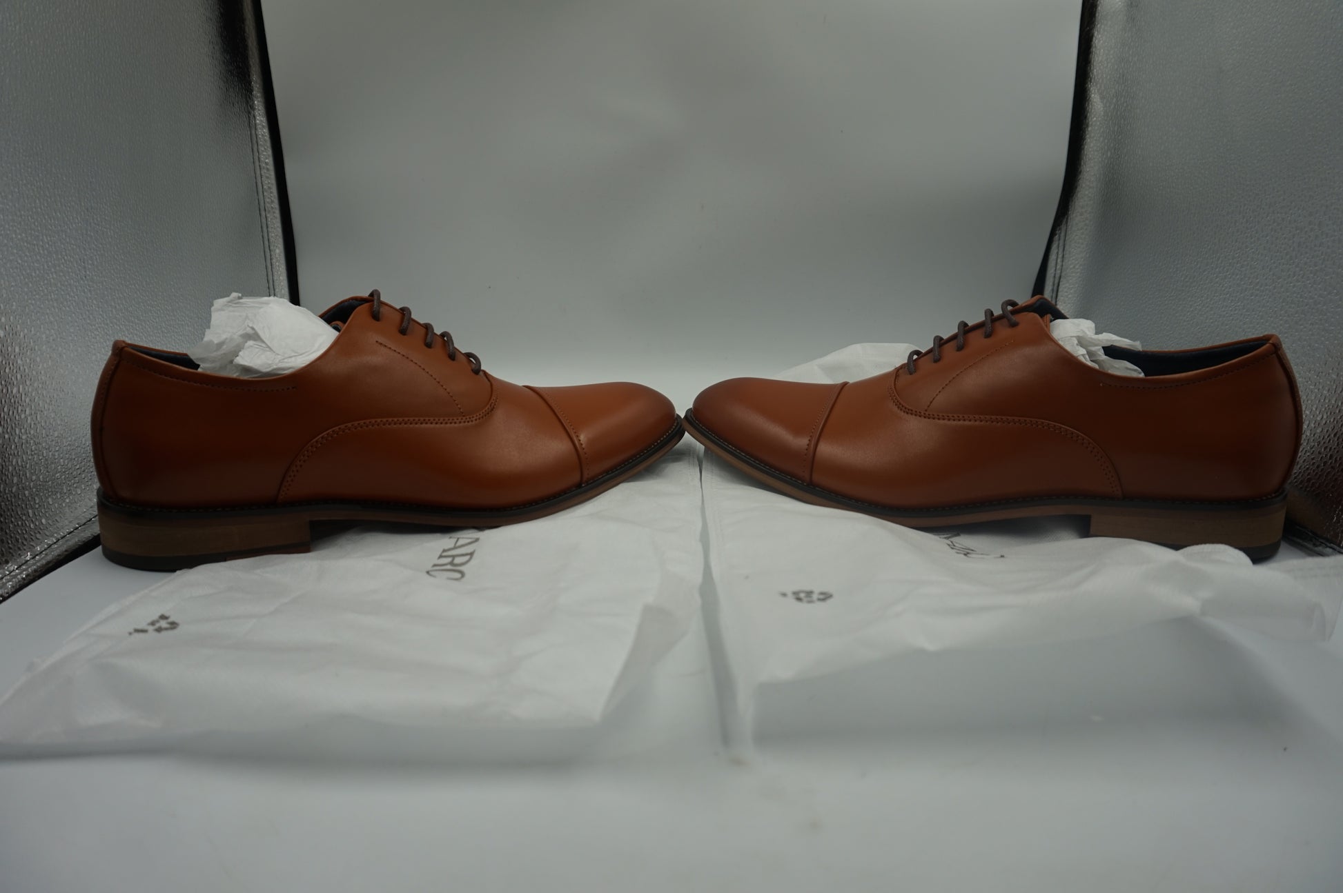 Bruno Marc men's cap toe PU leather shoes UK size 10 Louis_2