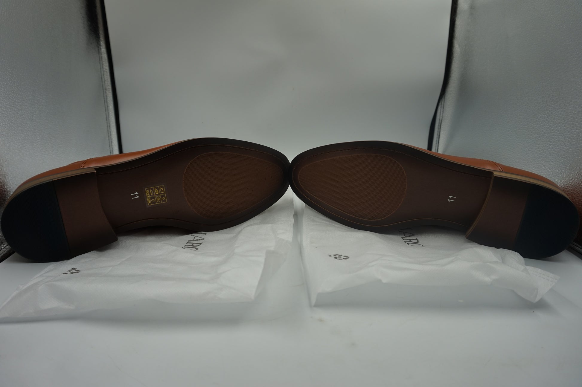 Bruno Marc men's cap toe PU leather shoes UK size 10 Louis_2