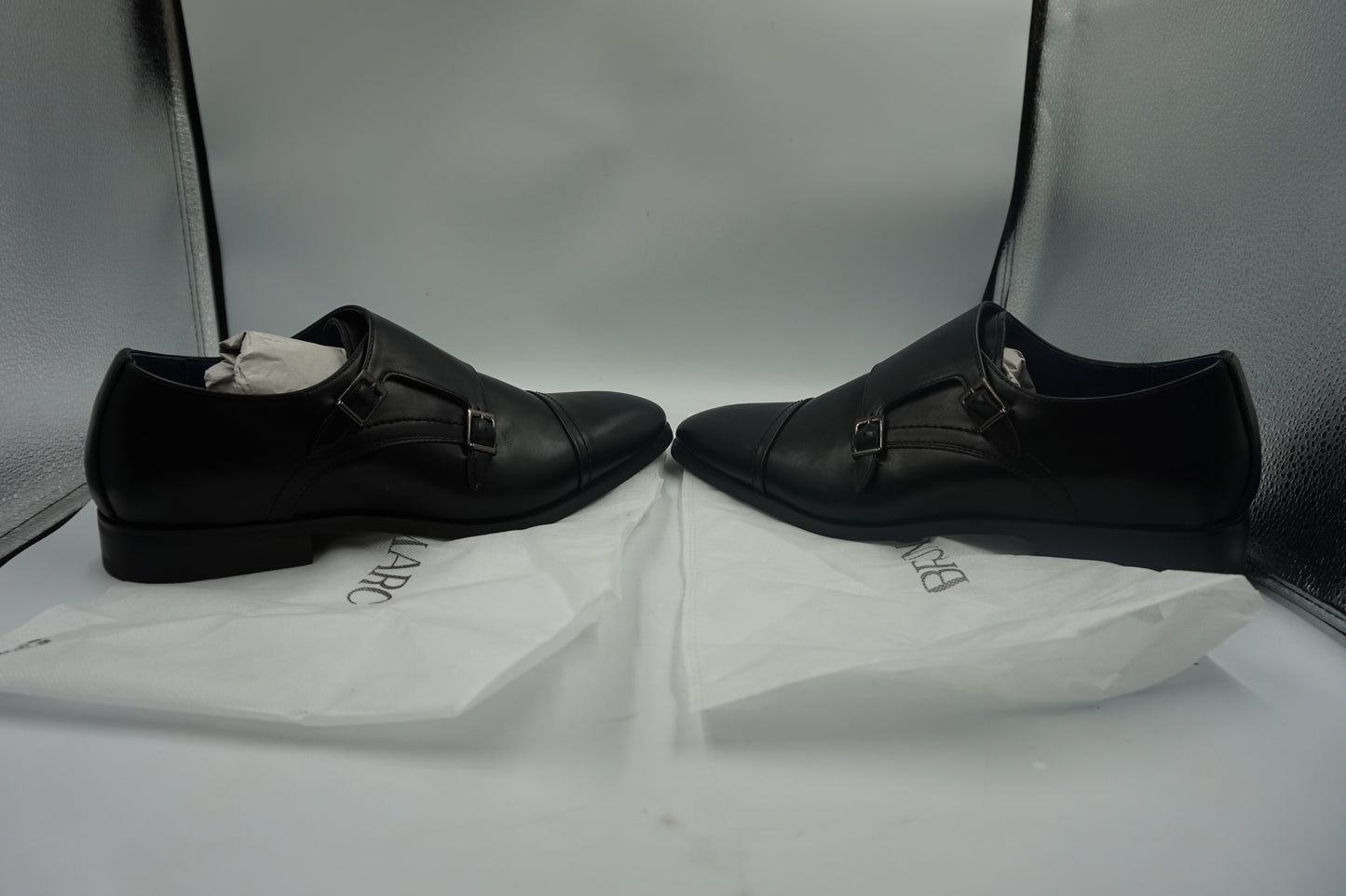 Bruno Marc Men's monk strap loafer shoes UK size 9 Hutchingson_2