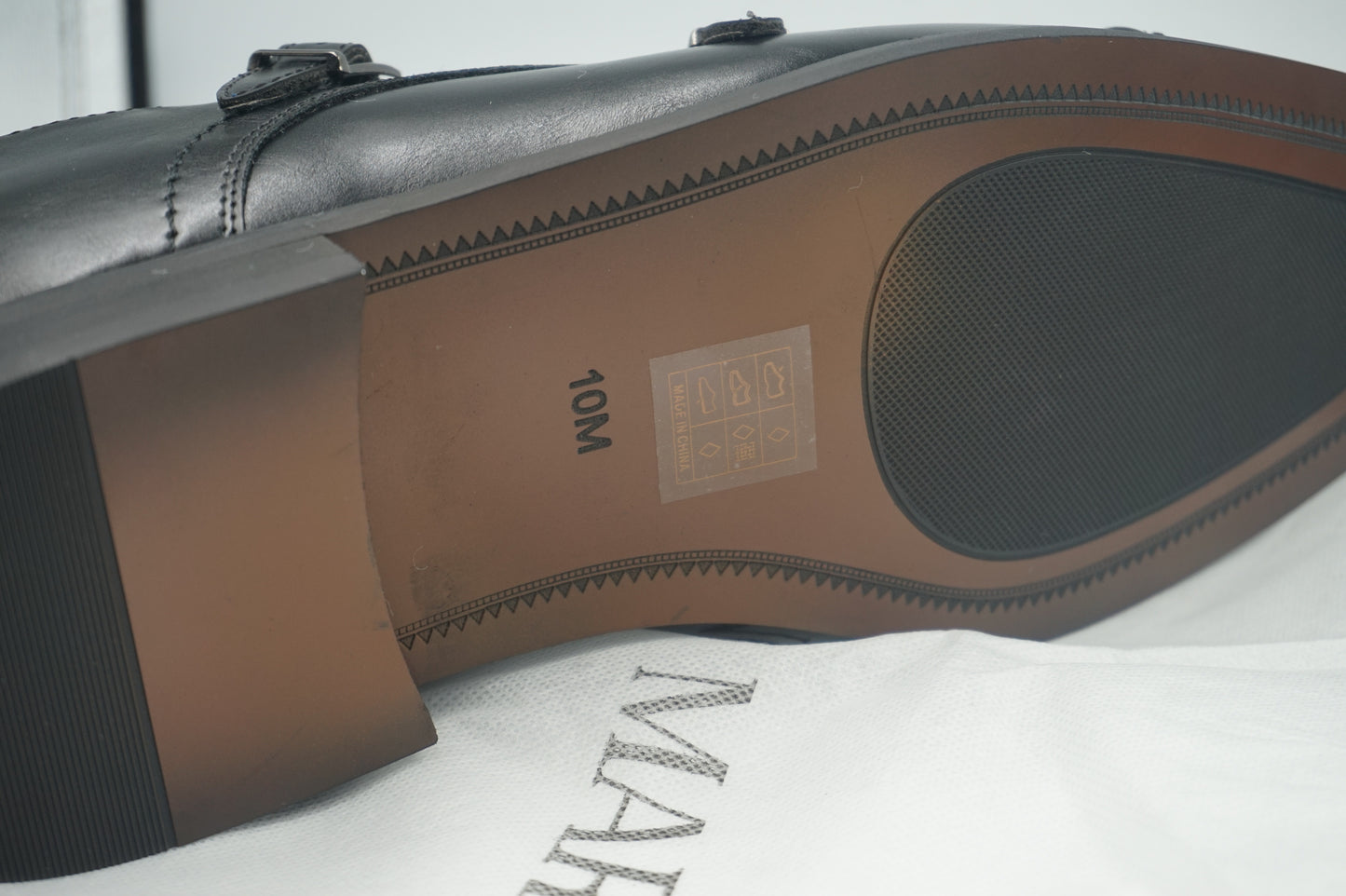 Bruno Marc Men's monk strap loafer shoes UK size 9 Hutchingson_2