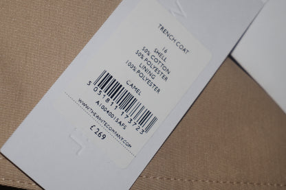 The White company camel Trench coat UK size 16