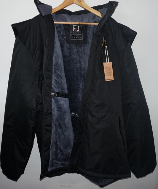 Runvel Women's winter waterproof hooded fleece ski jacket UK size 3XLplus