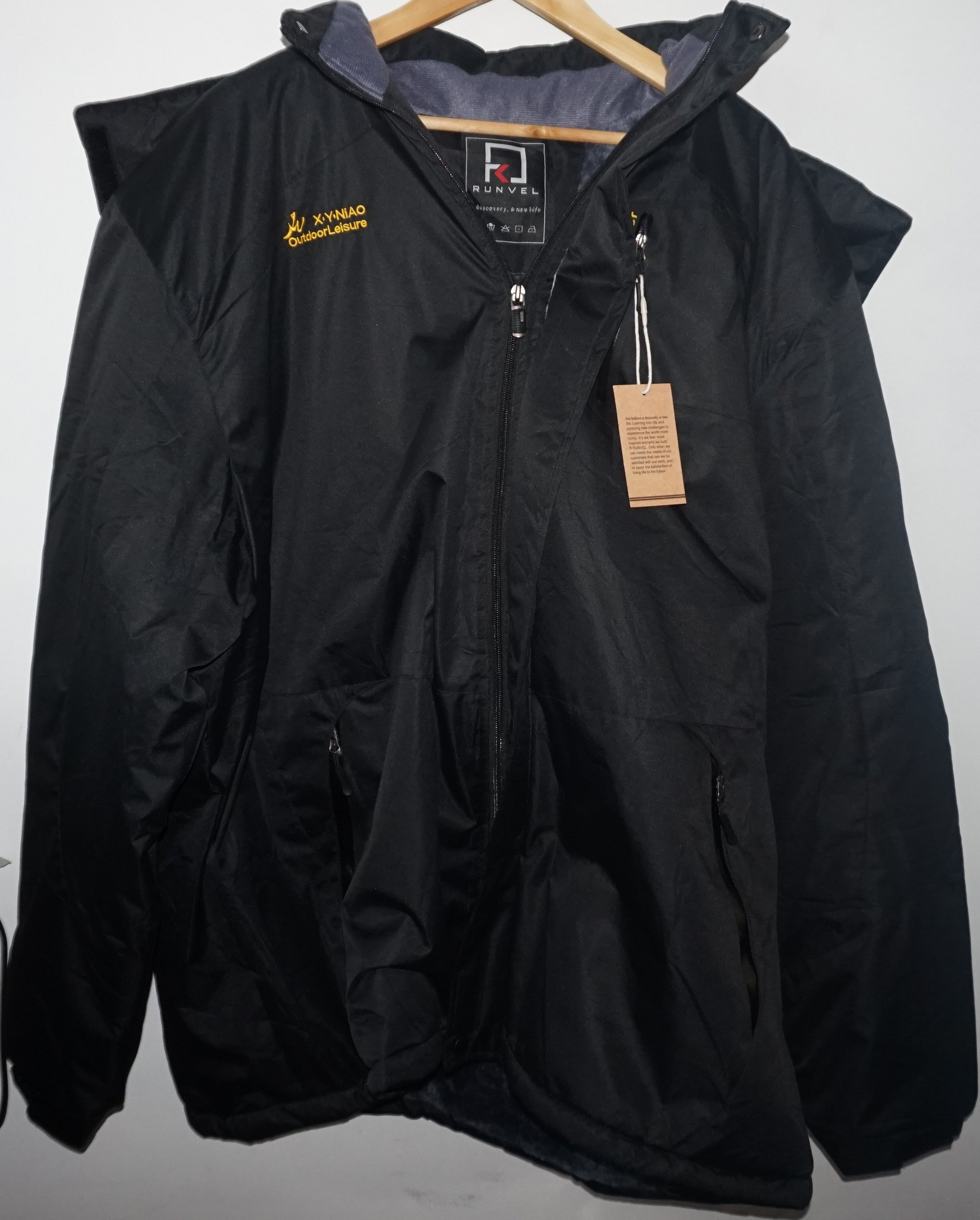 Runvel Women's winter waterproof hooded fleece ski jacket UK size 3XLplus