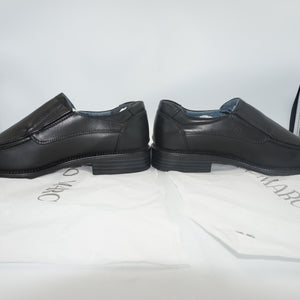 Bruno Marc leather slip-on square toe loafers UK size 7.5