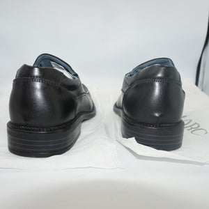 Bruno Marc leather slip-on square toe loafers UK size 7.5