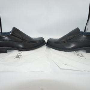 Bruno Marc leather slip-on square toe loafers UK size 7.5
