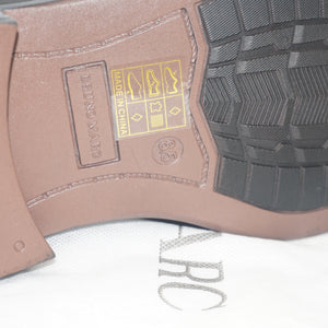 Bruno Marc leather slip-on square toe loafers UK size 7.5