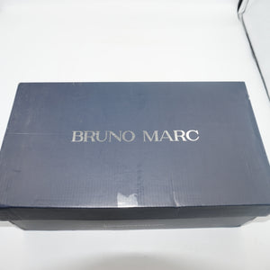 Bruno Marc leather slip-on square toe loafers UK size 7.5