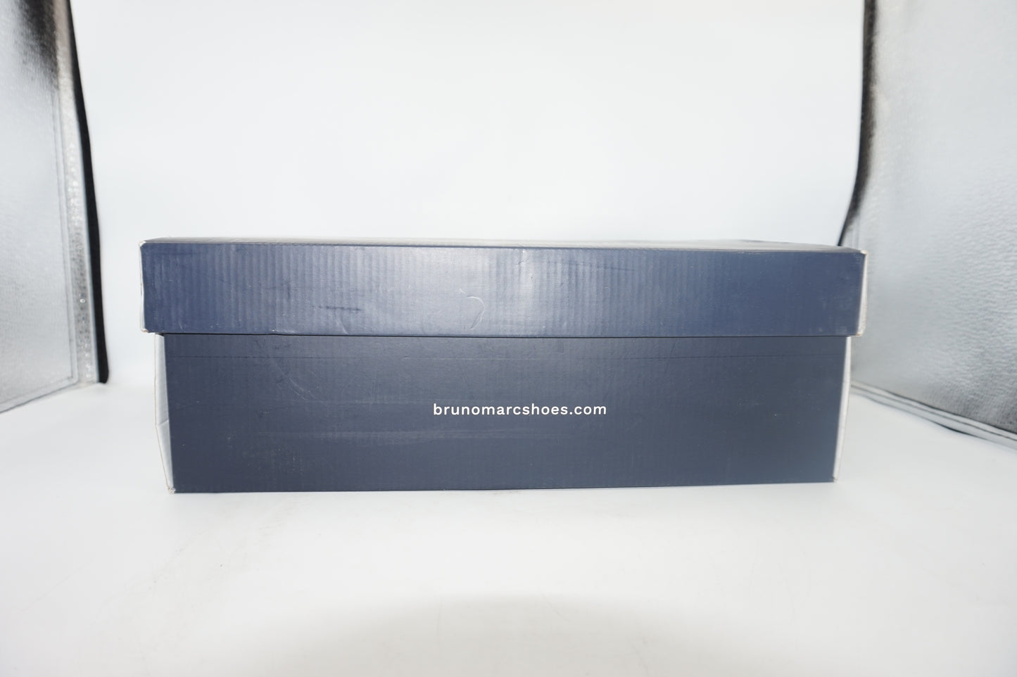 Bruno Marc leather slip-on square toe loafers UK size 7.5