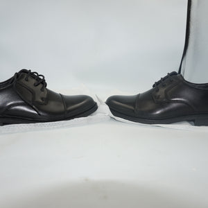 Bruno Marc boys leather cap-toe dress shoes UK size 4