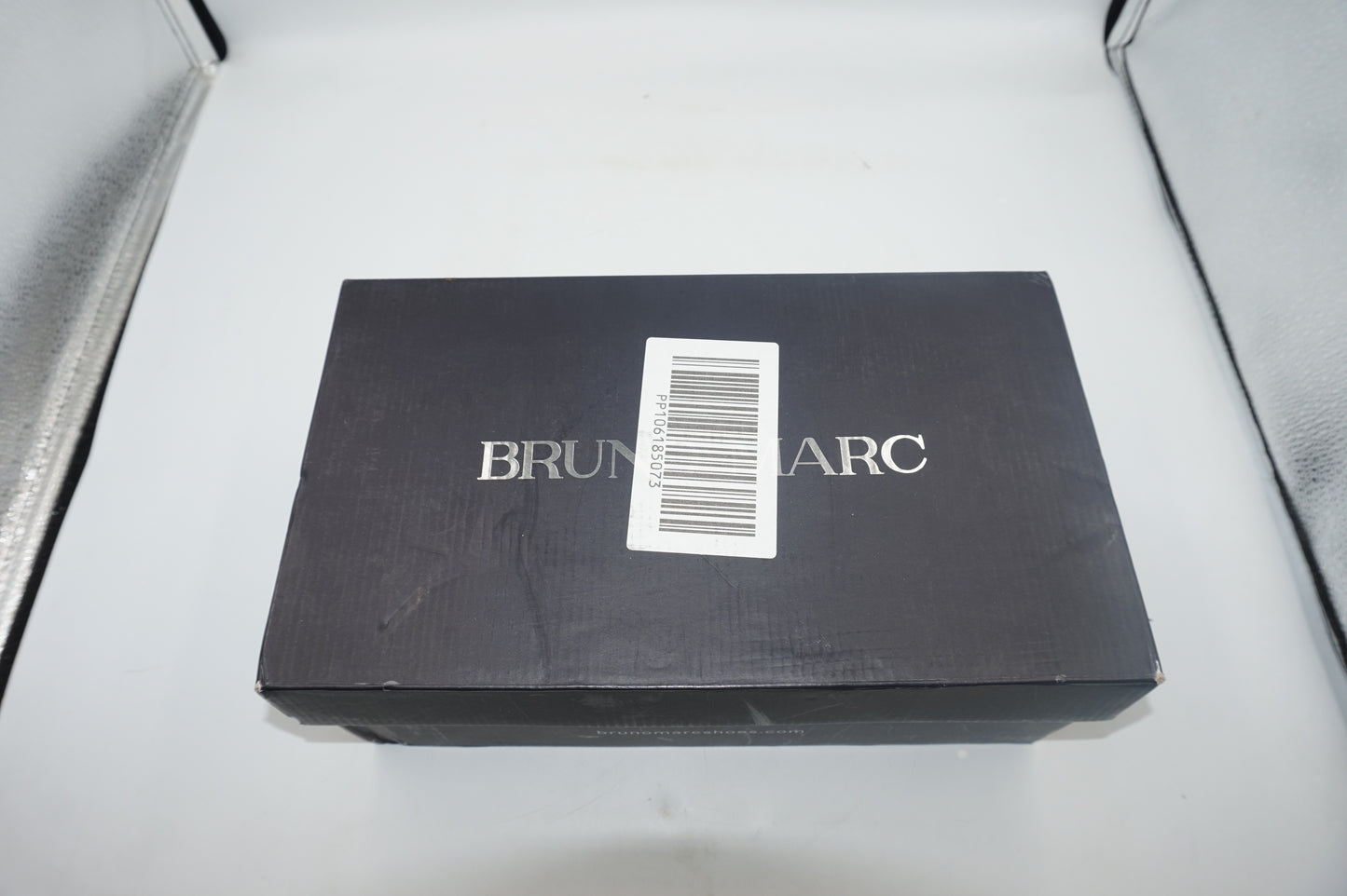 Bruno Marc boys leather cap-toe dress shoes UK size 4