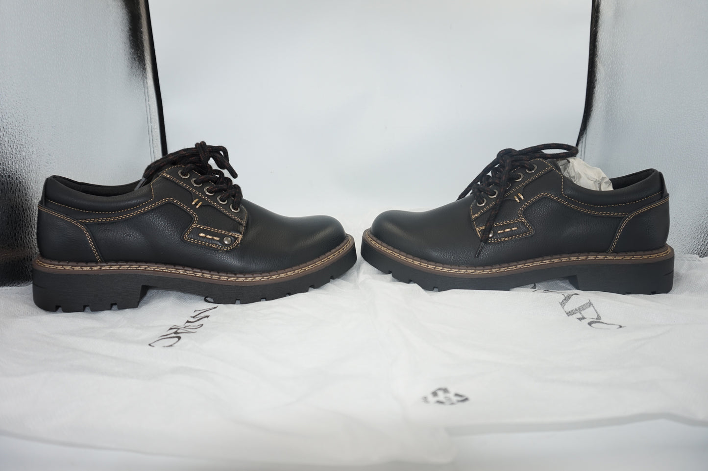 Bruno Marc men's lace-up leather shoes UK size 8