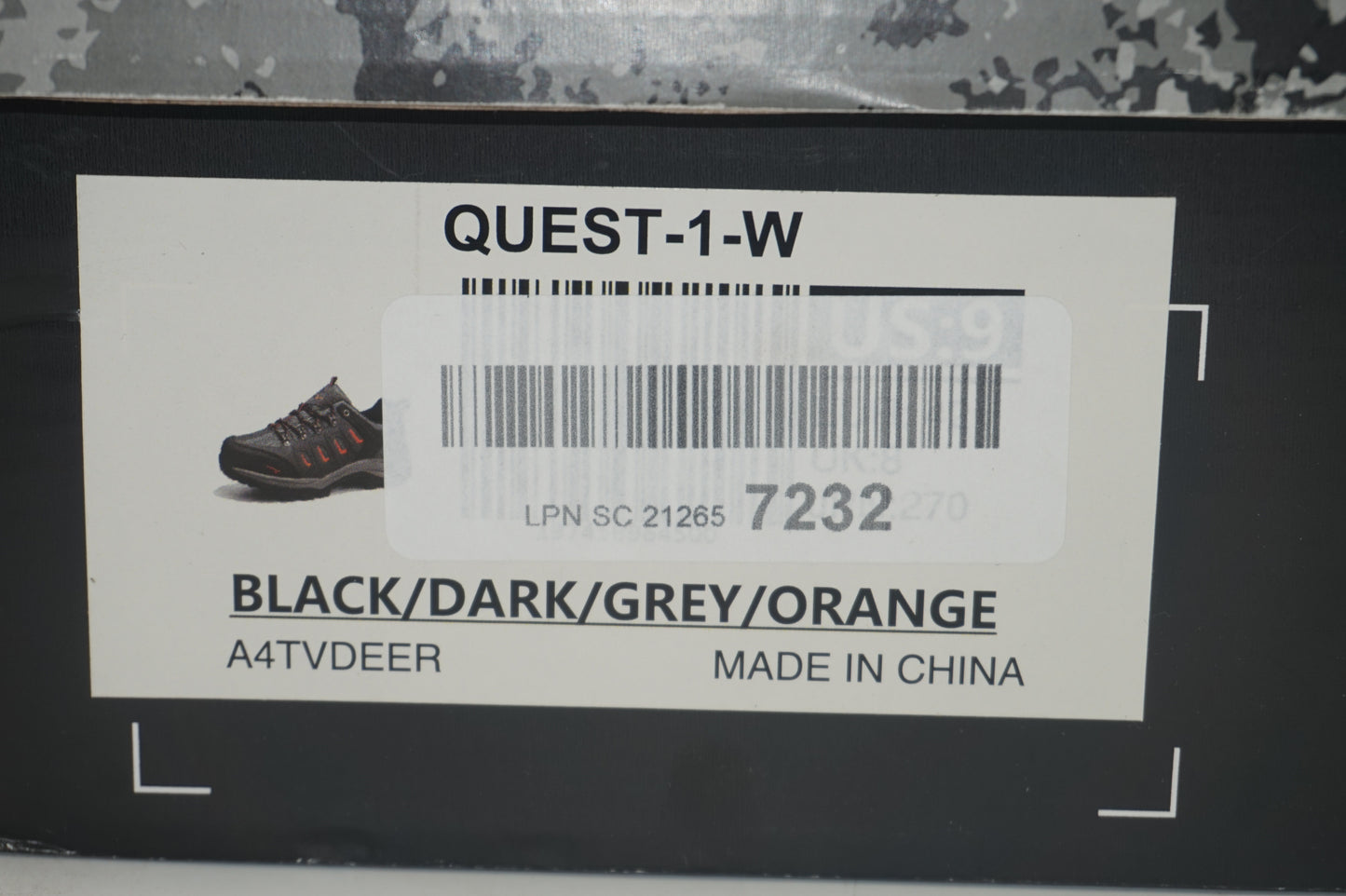 NortiV8 men's waterproof hiking shoes UK size 8 Quest-1-W