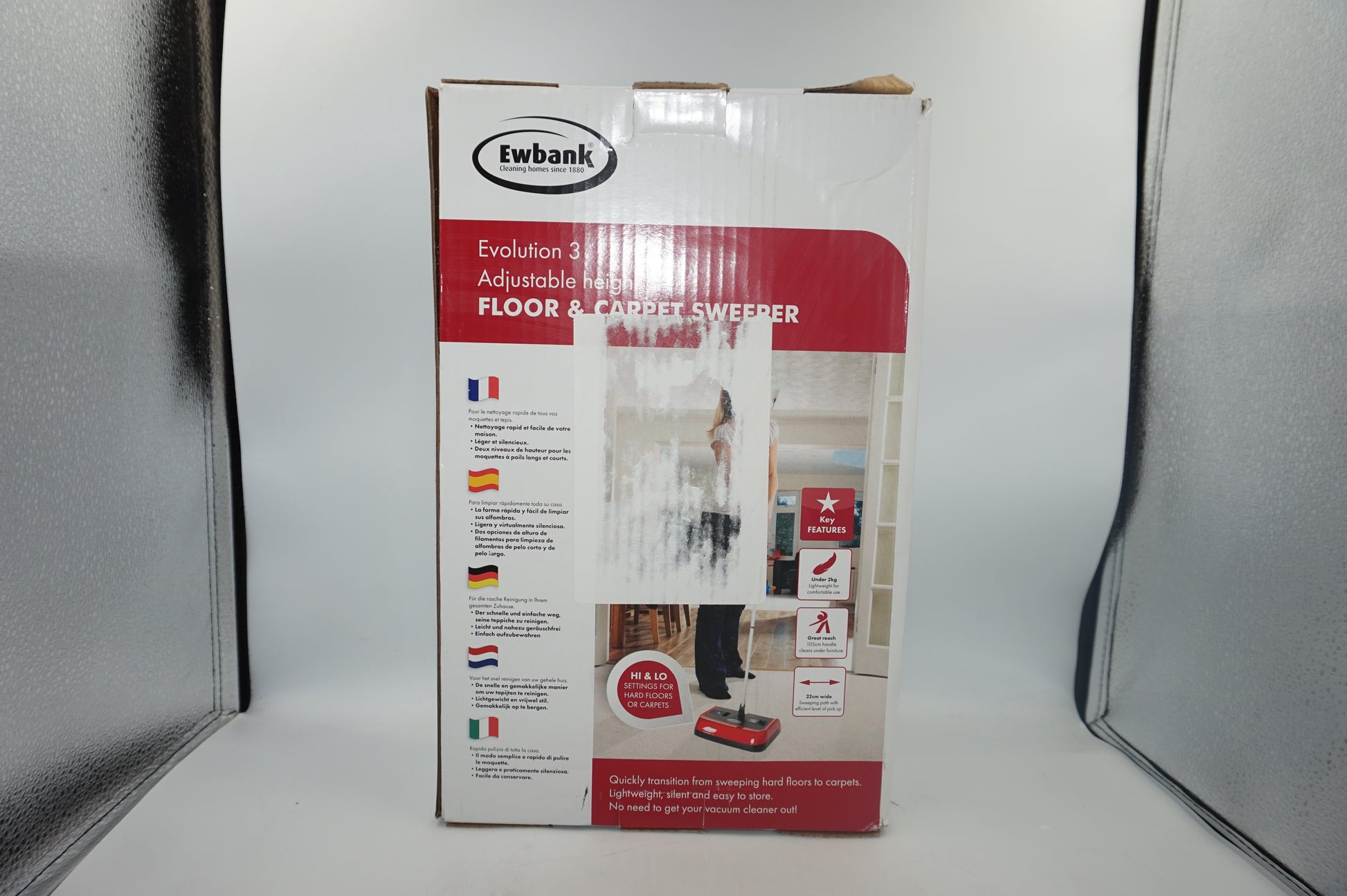 ewbank evolution 3 adjustable floor and carpet sweeper