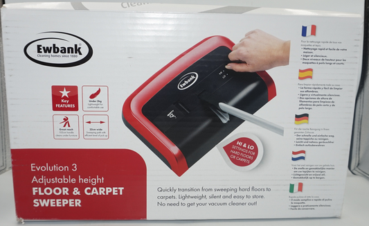ewbank evolution 3 adjustable floor and carpet sweeper