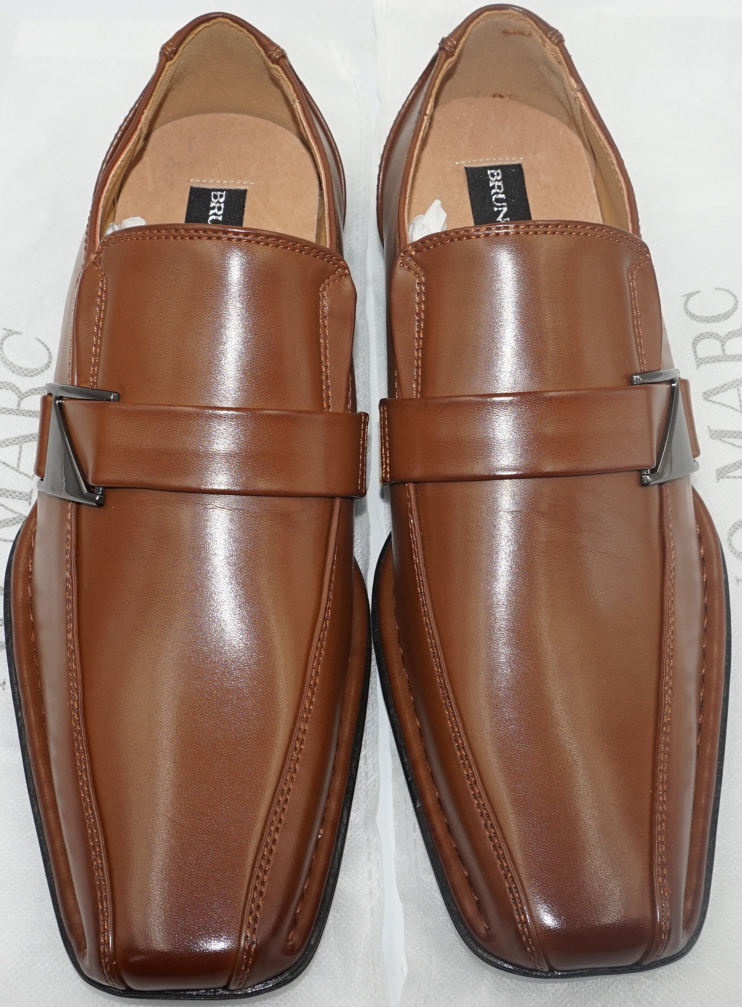 Bruno Marc men's buckle strap loafers UK size 8 GIORGIO-3