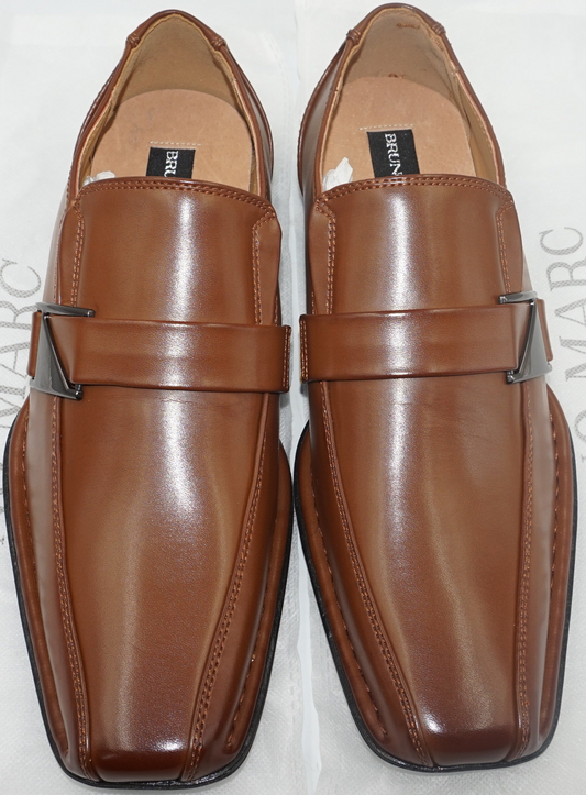 Bruno Marc men's buckle strap loafers UK size 8 GIORGIO-3