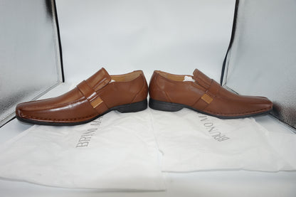 Bruno Marc men's buckle strap loafers UK size 8 GIORGIO-3