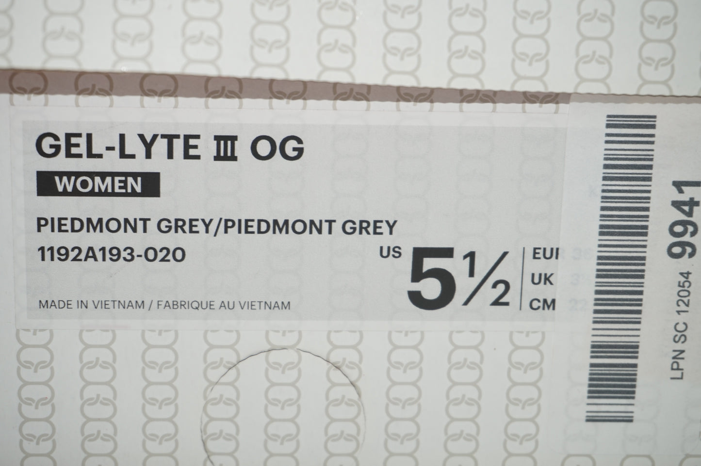 Asics women's running shoes Gel-Lyte 3 OG UK size 4 1/2