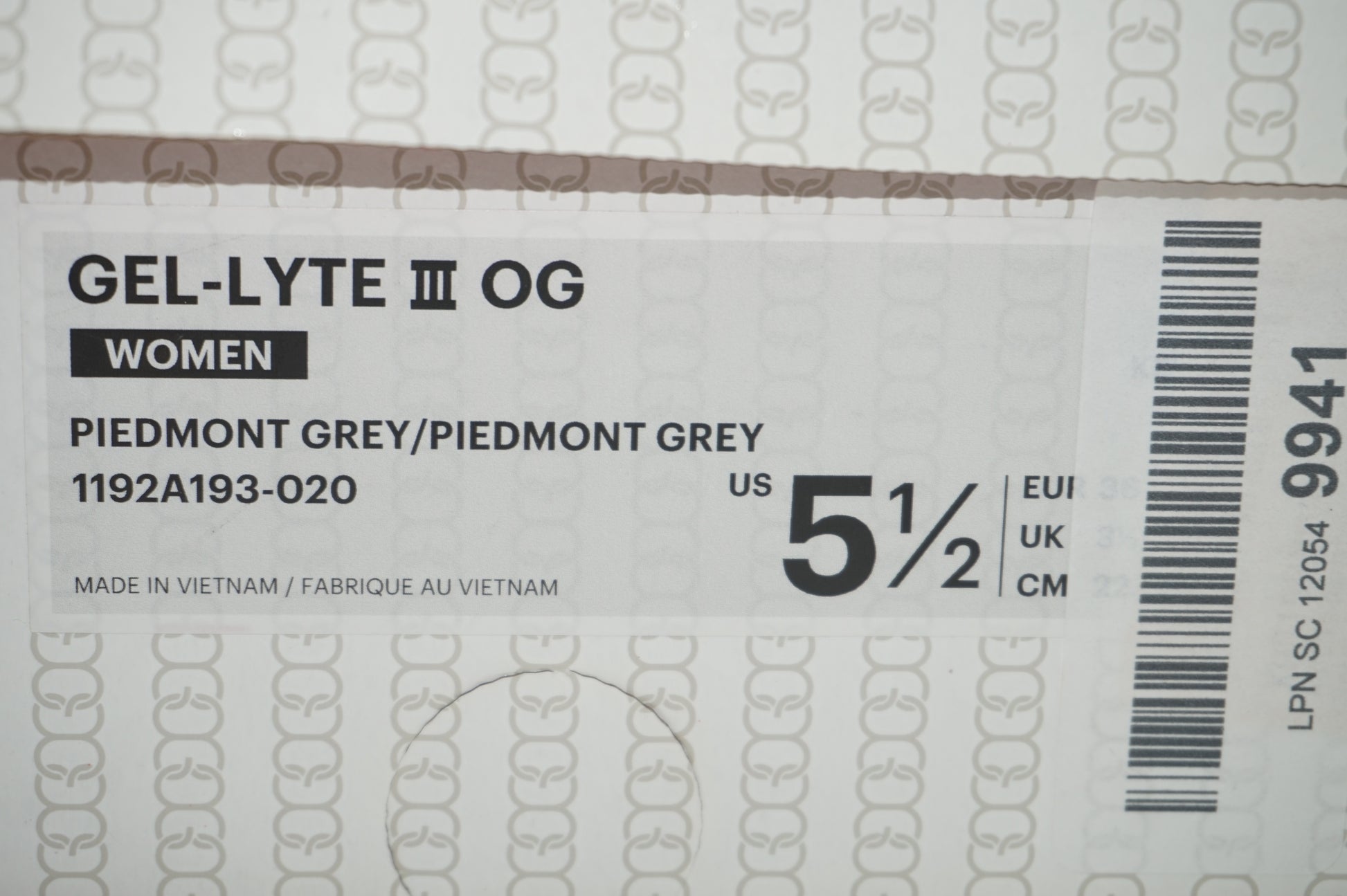 Asics women's running shoes Gel-Lyte 3 OG UK size 4 1/2