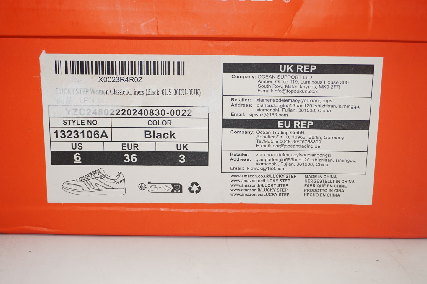 lucky step women's classic running shoes UK size 3