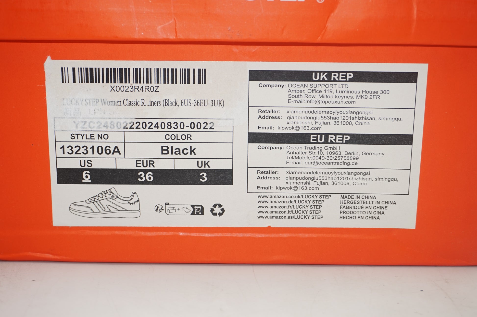 lucky step women's classic running shoes UK size 3