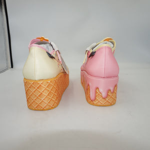 Hot chocolate design - I melt for you platforms shoes - UK size 4