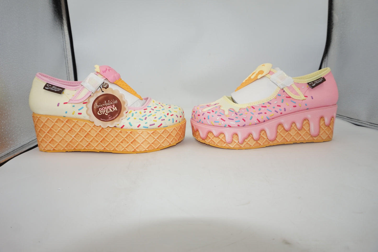 Hot chocolate design - I melt for you platforms shoes - UK size 4