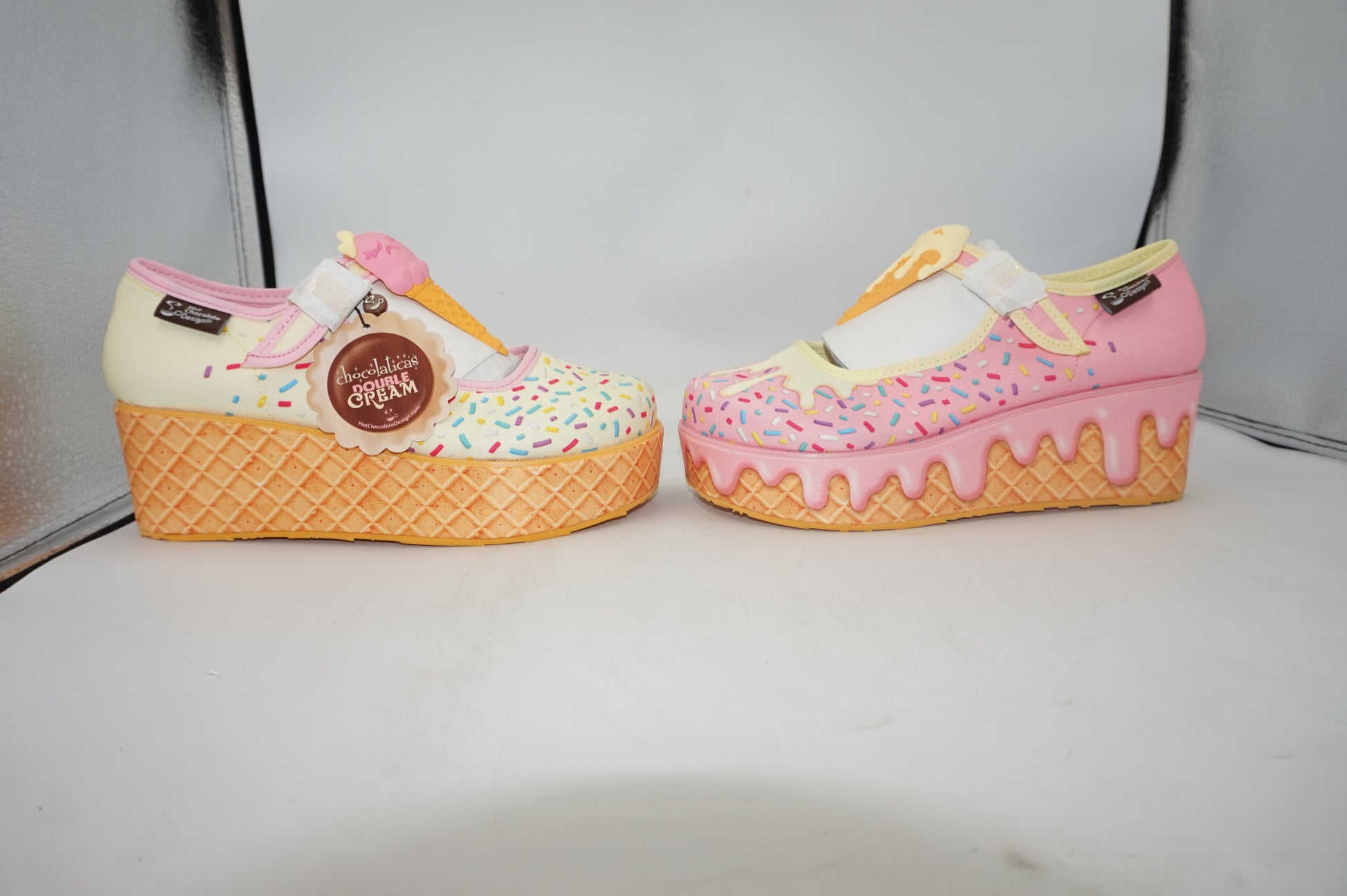 Hot chocolate design - I melt for you platforms shoes - UK size 4