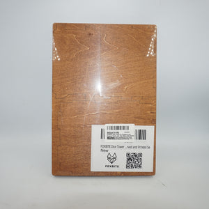 Foxbite flatpack assembly wooden dice roller Tower with tray