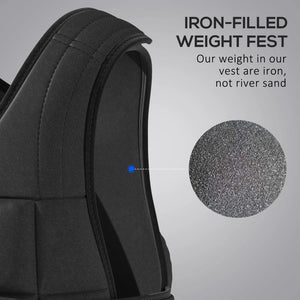 HOMCOM 10kg Weighted Vest, Adjustable Running Weight Vest
