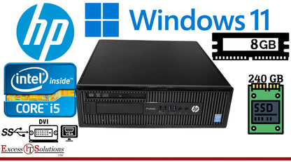 HP Prodesk 400 G1 Intel Core i5-4590 8GB RAM 240GB SSD Windows 11 - Reboot Hub