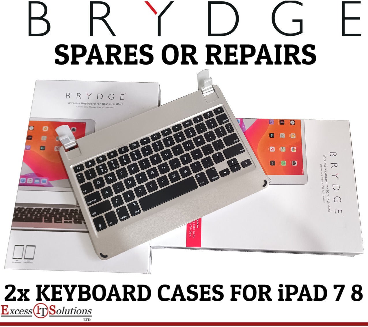 JOB LOT SPARES REPAIRS BRYDGE 10.2 Wireless Keyboard case iPad 7 8 Silver - Reboot Hub