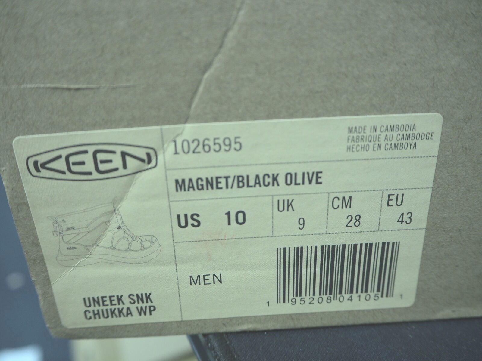KEEN Men's Uneek SNK Chukka Wp-m Hiking Shoes Size UK 9 - Reboot Hub