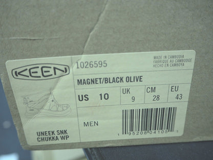 KEEN Men's Uneek SNK Chukka Wp-m Hiking Shoes Size UK 9 - Reboot Hub