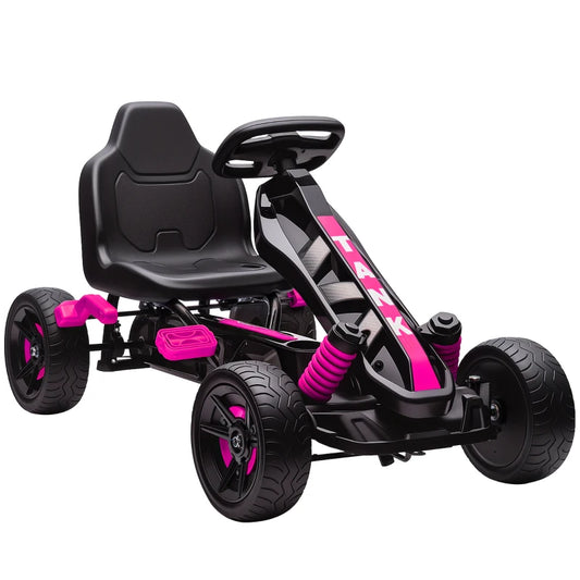 AIYAPLAY Pedal Go Kart for Kids Aged 3-6 Years-pink 370-395v00pk
