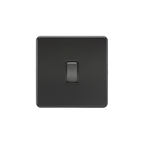 9 X Knightsbridge screwless 1G 2-way light switch
