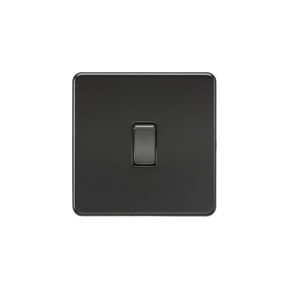 9 X Knightsbridge screwless 1G 2-way light switch