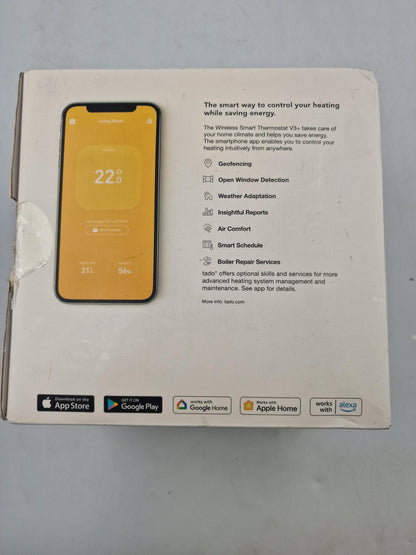 tado° Starter Kit - Wireless Smart Thermostat V3+ Incl. Programmer with Hot Water Control