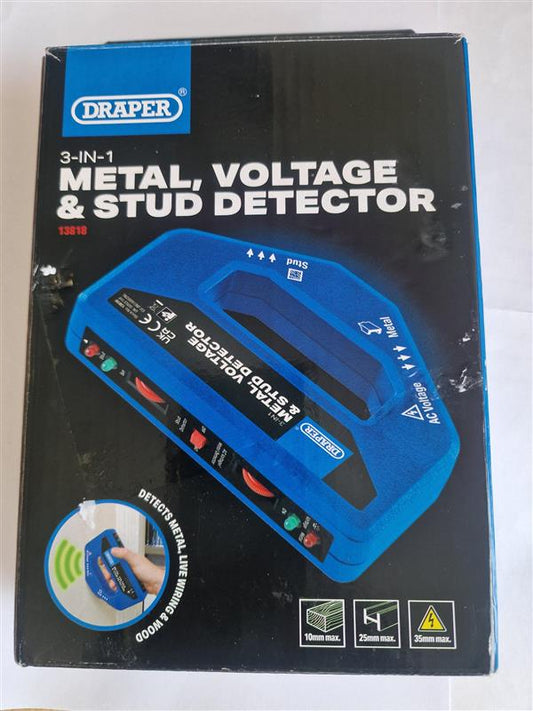 Draper 3-in-1 Metal, Voltage & Stud detector