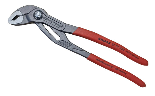 KNIPEX Cobra High-Tech Water Pump Pliers with Non-Slip Plastic Coating 250 mm, 87 01 250 SB