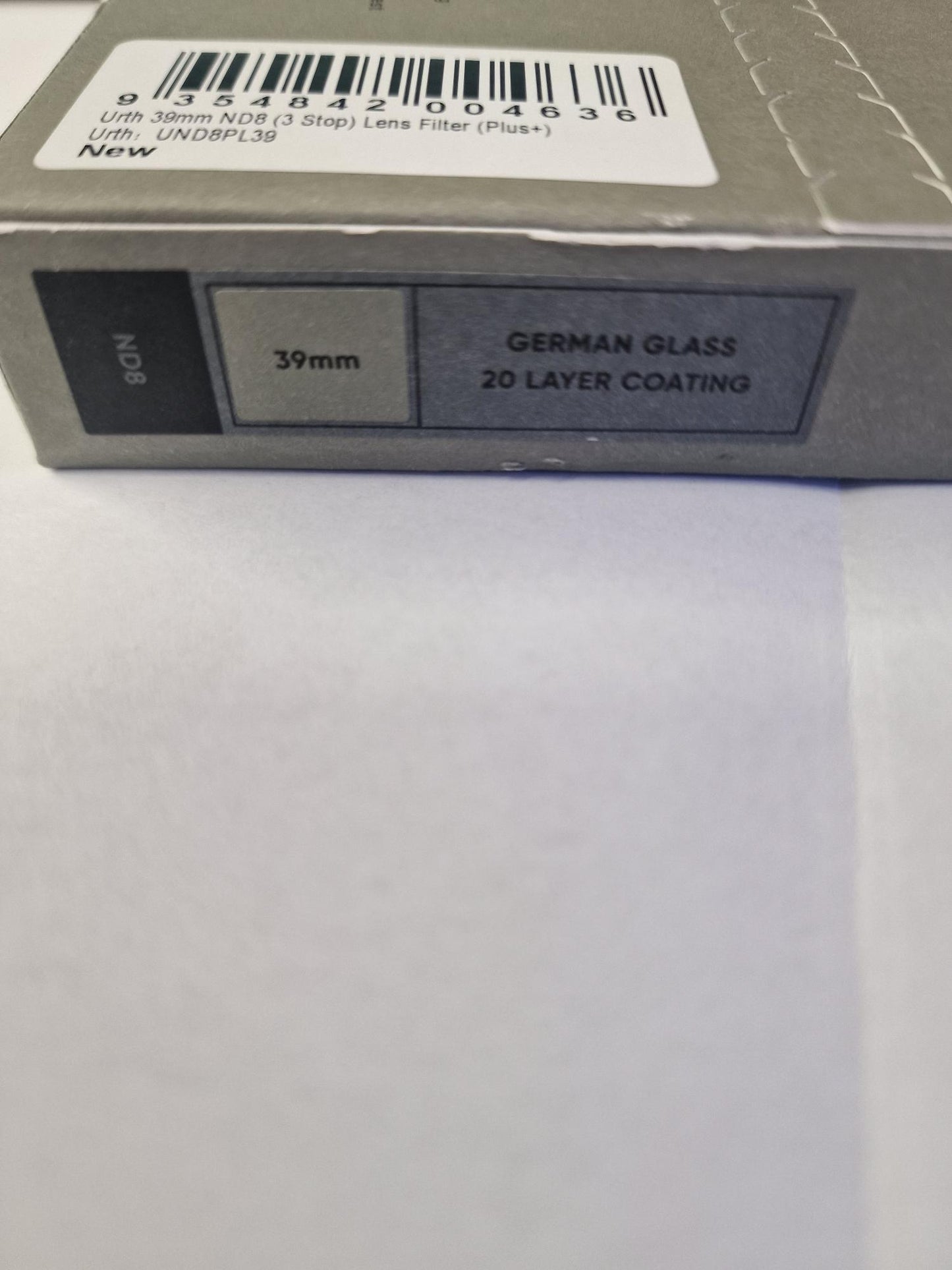 Urth plus circular lens filter ND8 39mm German Glass 20 Layer Coating