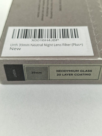 Urth 39mm Circular Lens Neutral Night Lens Filter Plus +