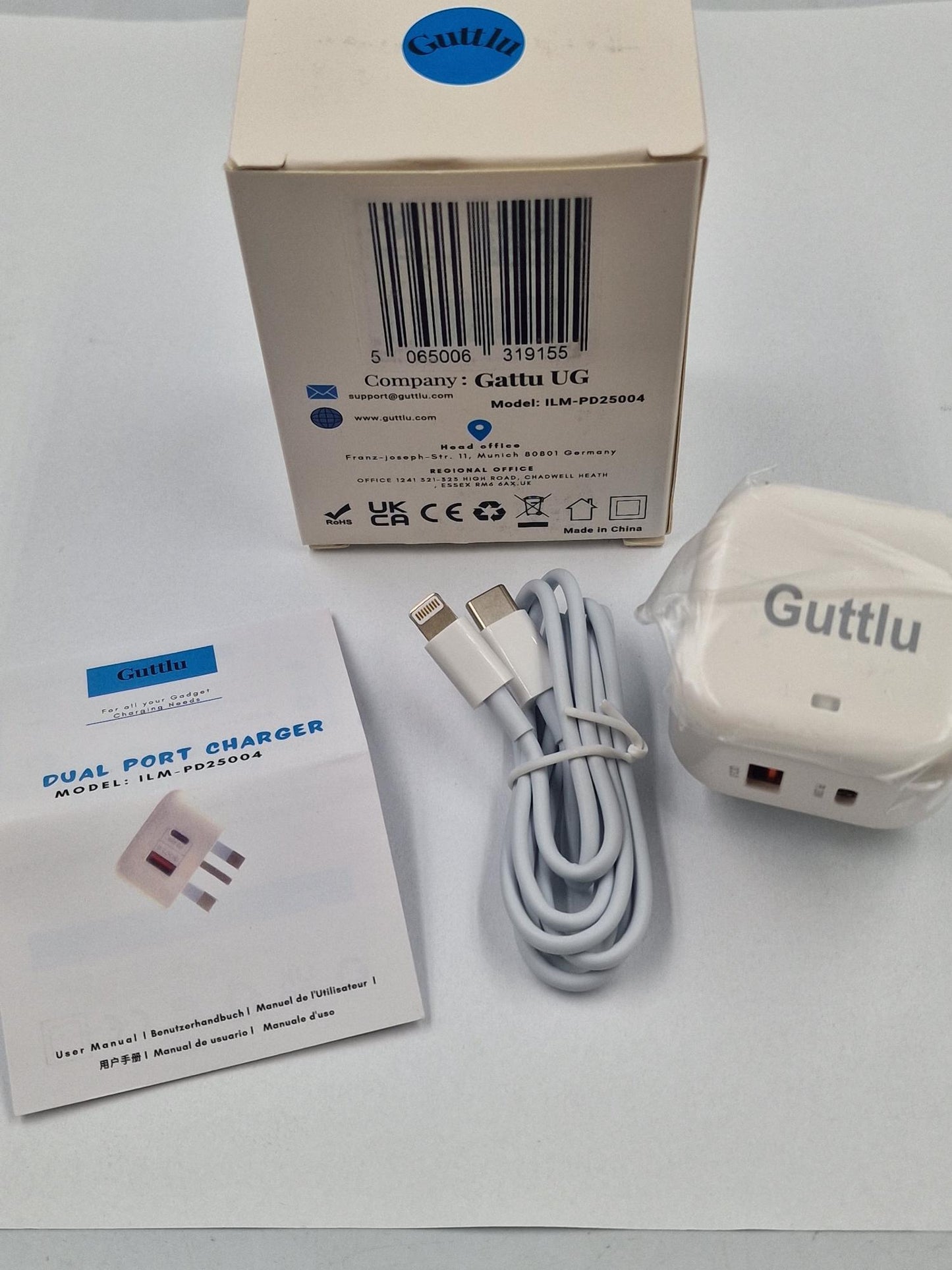 Job Lot of 90 x Gattlu Dual port charger model PD25004